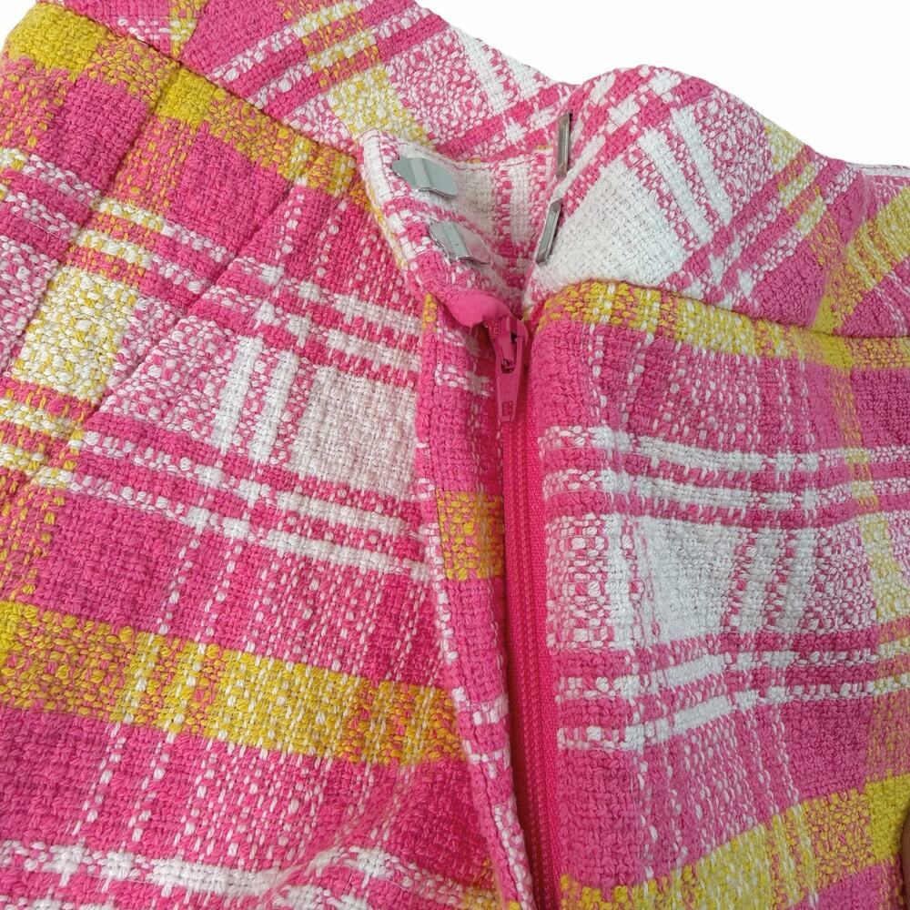 New Women’s Trina Turk Corbin 2 Plaid Tweed Shorts Size 6 - Picture 5 of 12